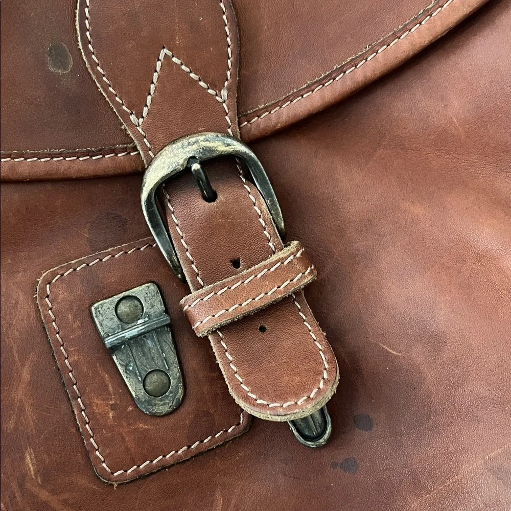 Korchmar Vintage Leather Messenger Bag Briefcase